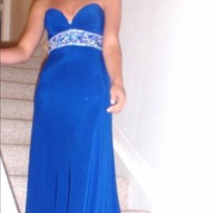 Royal blue prom dress